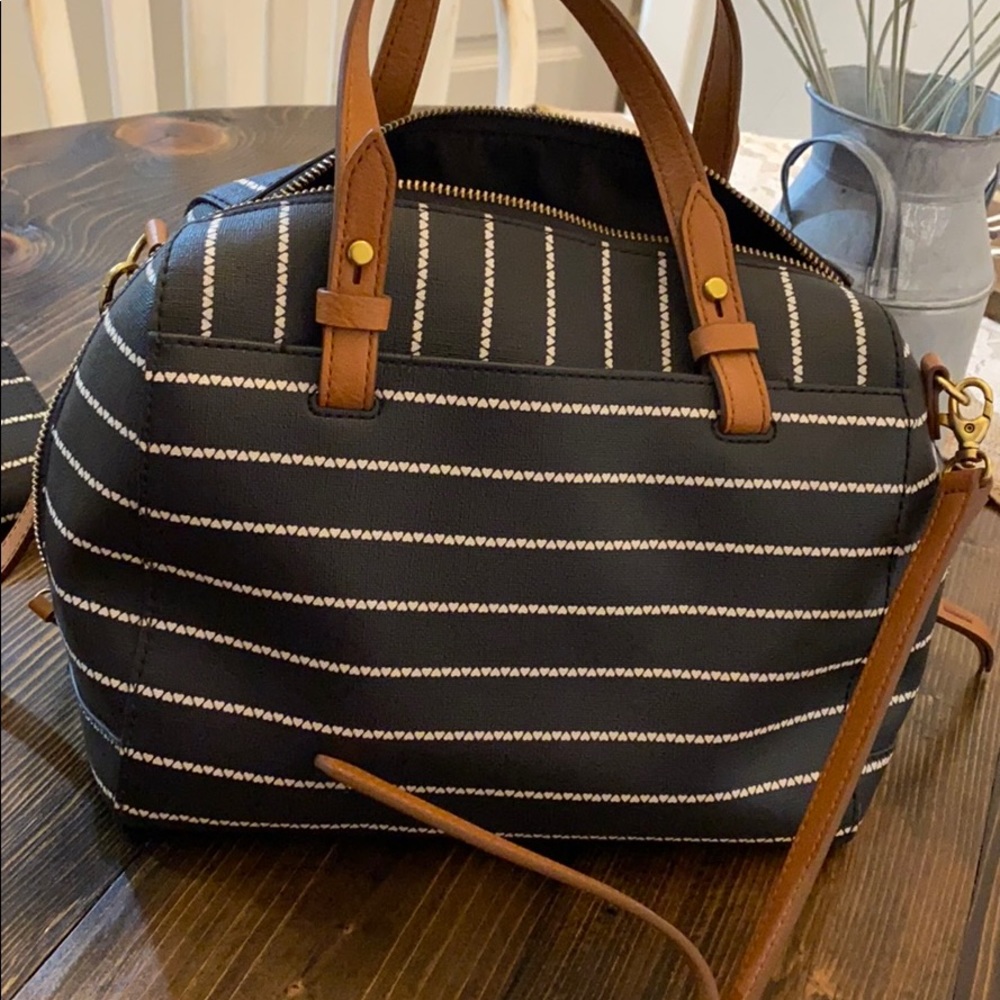 Fossil Rachel Satchel with Matching Wallet